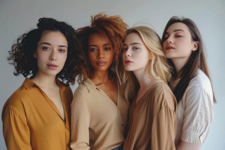 Schöne Frauen verschiedener Ethnien