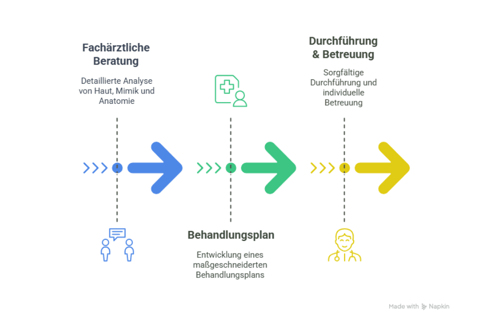 Behandlungsablauf bei ästhetischen Behandlungen