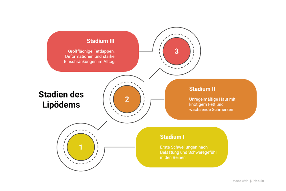 Stadien des Lipödems