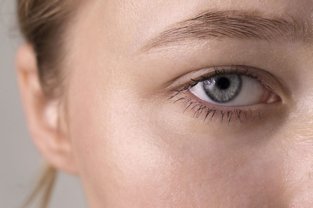 Close Up Augenpartie einer jungen Frau