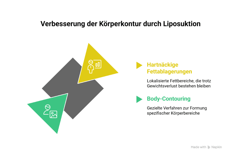 Verbesserung der Körperkontur durch Liposuktion