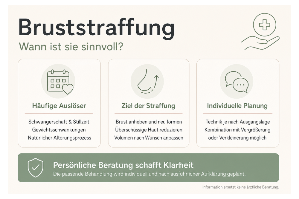 Wann ist eine Bruststraffung sinnvoll?