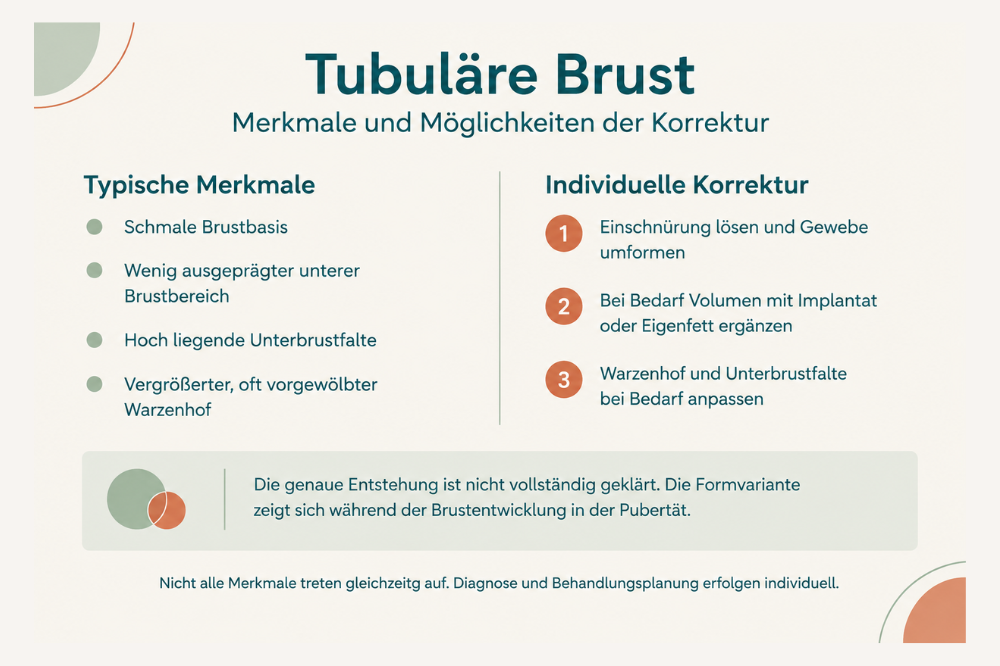 Tubuläre Brust - Merkmale und Möglichkeiten der Korrektur
